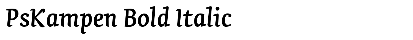 PsKampen Bold Italic
